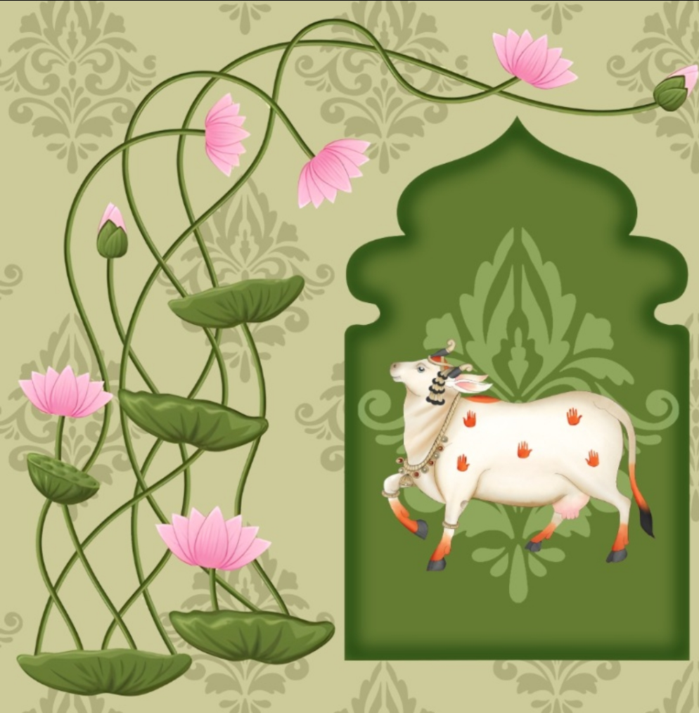 Pichwai Cow backdrop cloth!!!