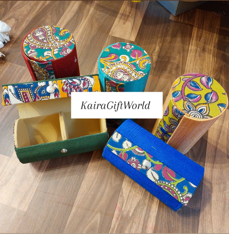 Kalamkari bangle boxes