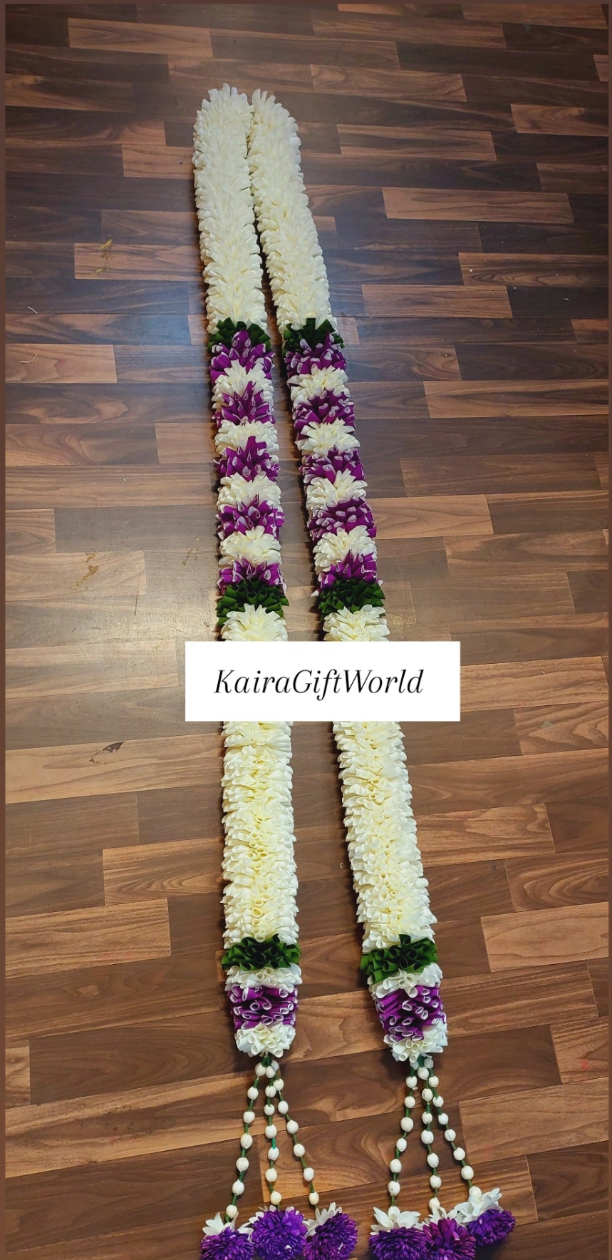 White/Purple Garlands!!! Set of 2!!!