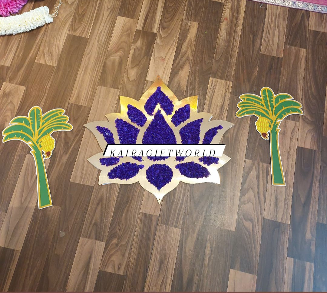 Lotus /Banana Tree Cutout