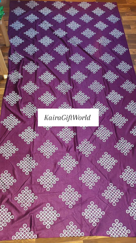 Purple Kolam Cloth