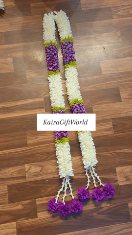 White/Purple Garlands!!! Set of2