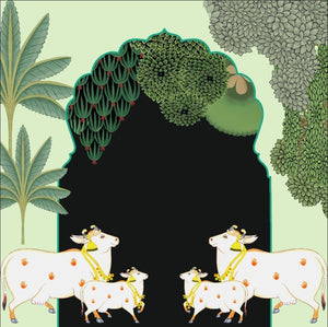 Pichwai Cow Backdrop cloth!!!