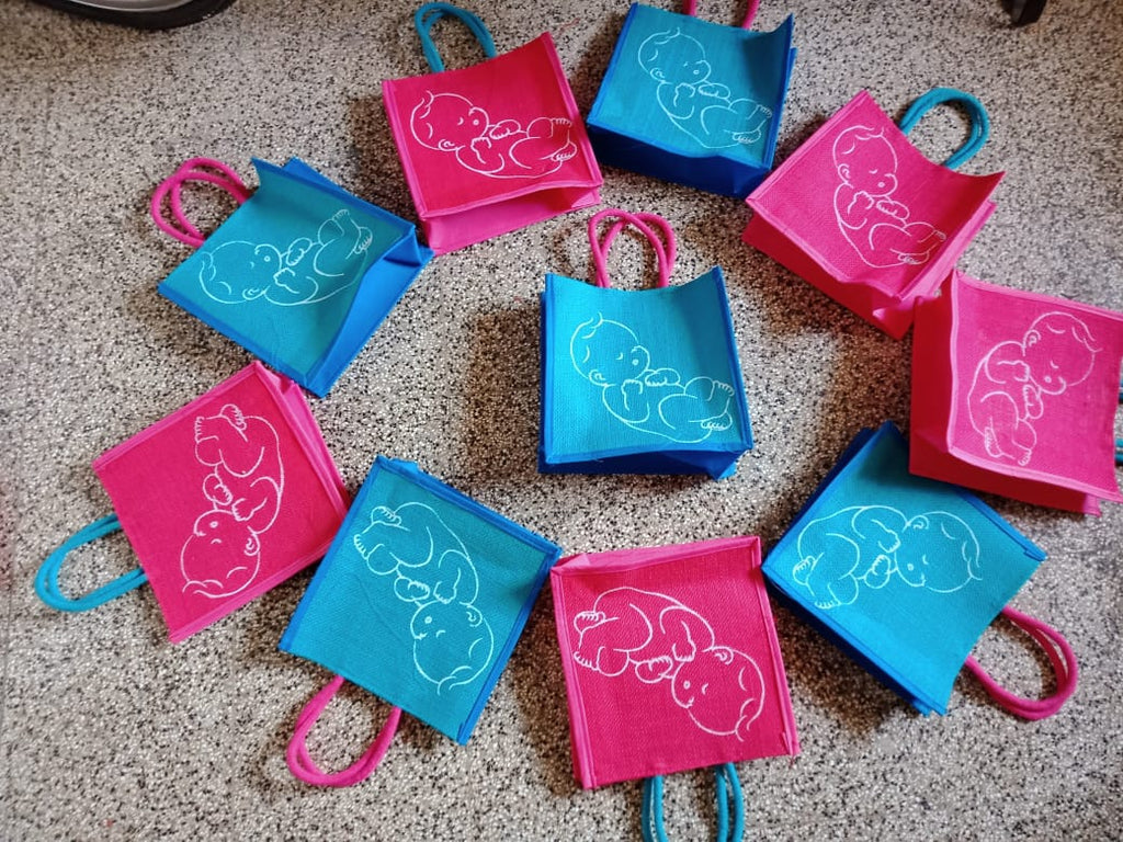 Handle Type: Loop Handle Printed Seemantham Valaikappu Baby Shower Gift  Bag, For Promotional at Rs 90/piece in Chennai