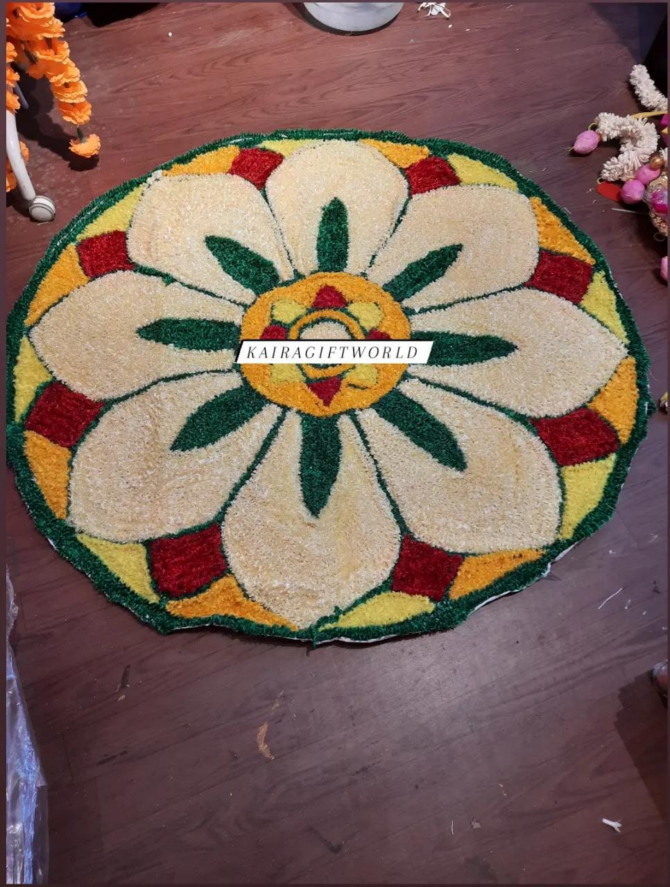 Floral Rangoli Mat