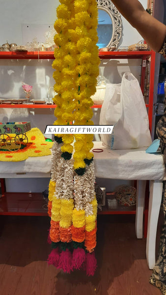 Marigold Hangings with Tassels - KairaGiftWorld