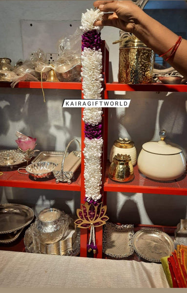 White and Purple Lotus Hangings - KairaGiftWorld