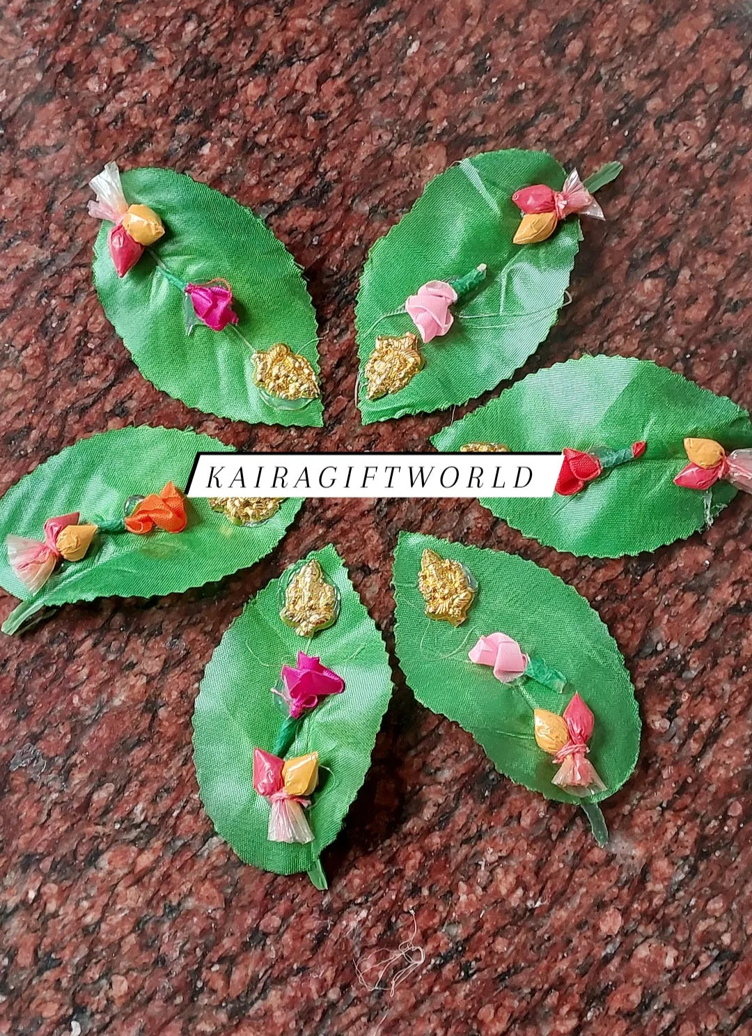 SPAU-Haldi Kumkum Leaf Set (Pack of 10)-M03