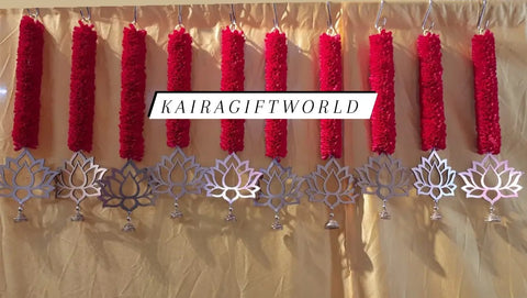 Dark Pink Garland with Lotus Cut!!!